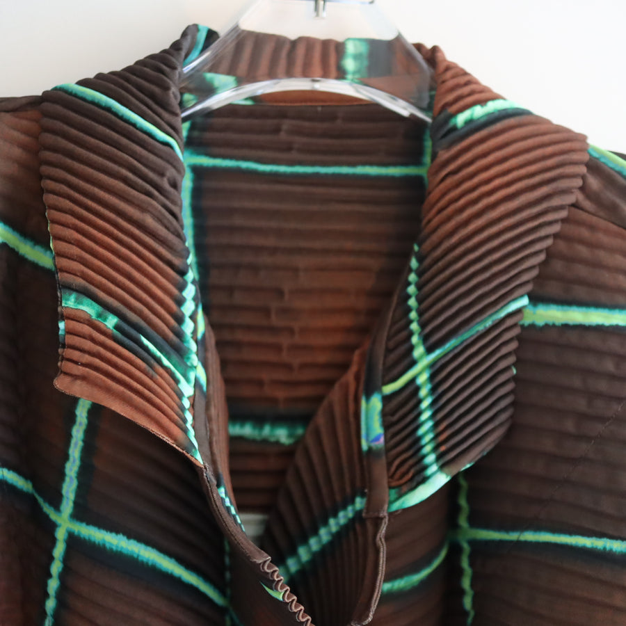 JULIA HEUERJOHAN HANDPLEATED COAT IN N HARALD