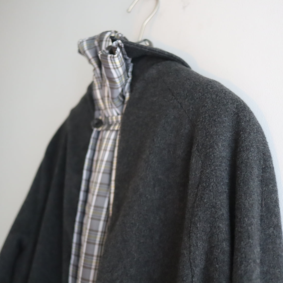 ANIGIG  FINEST MATERIALS COAT “C” CHARCOAL GREY