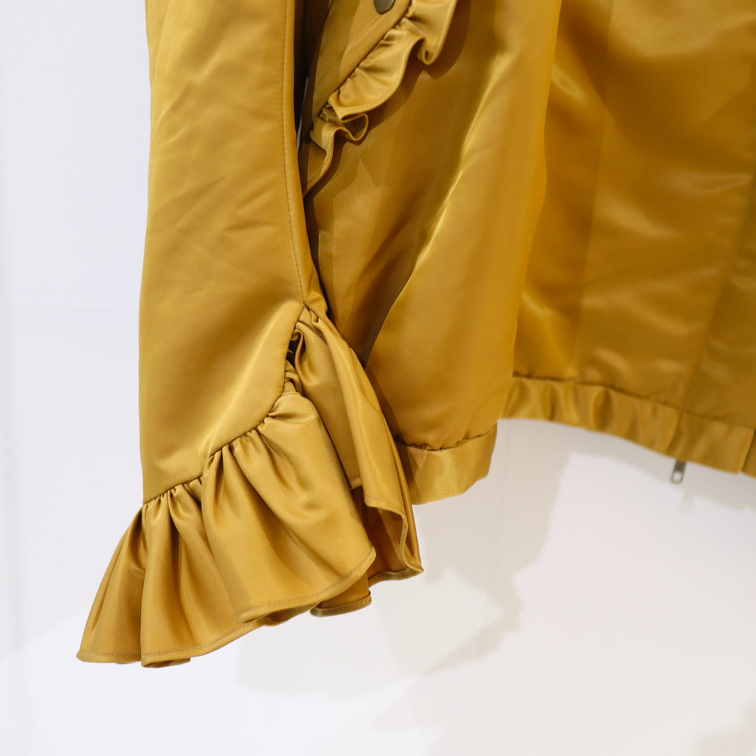 MIKIOSAKABE  FRILLED JACKET MUSTARD