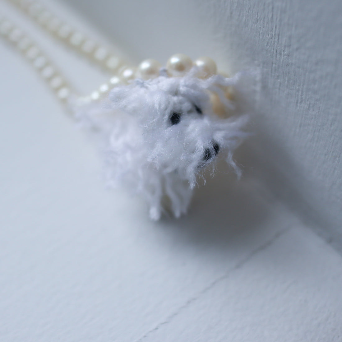 MINITURE FLUFFY  DOG”WHITE"