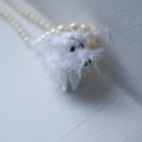 MINITURE FLUFFY  DOG”WHITE"