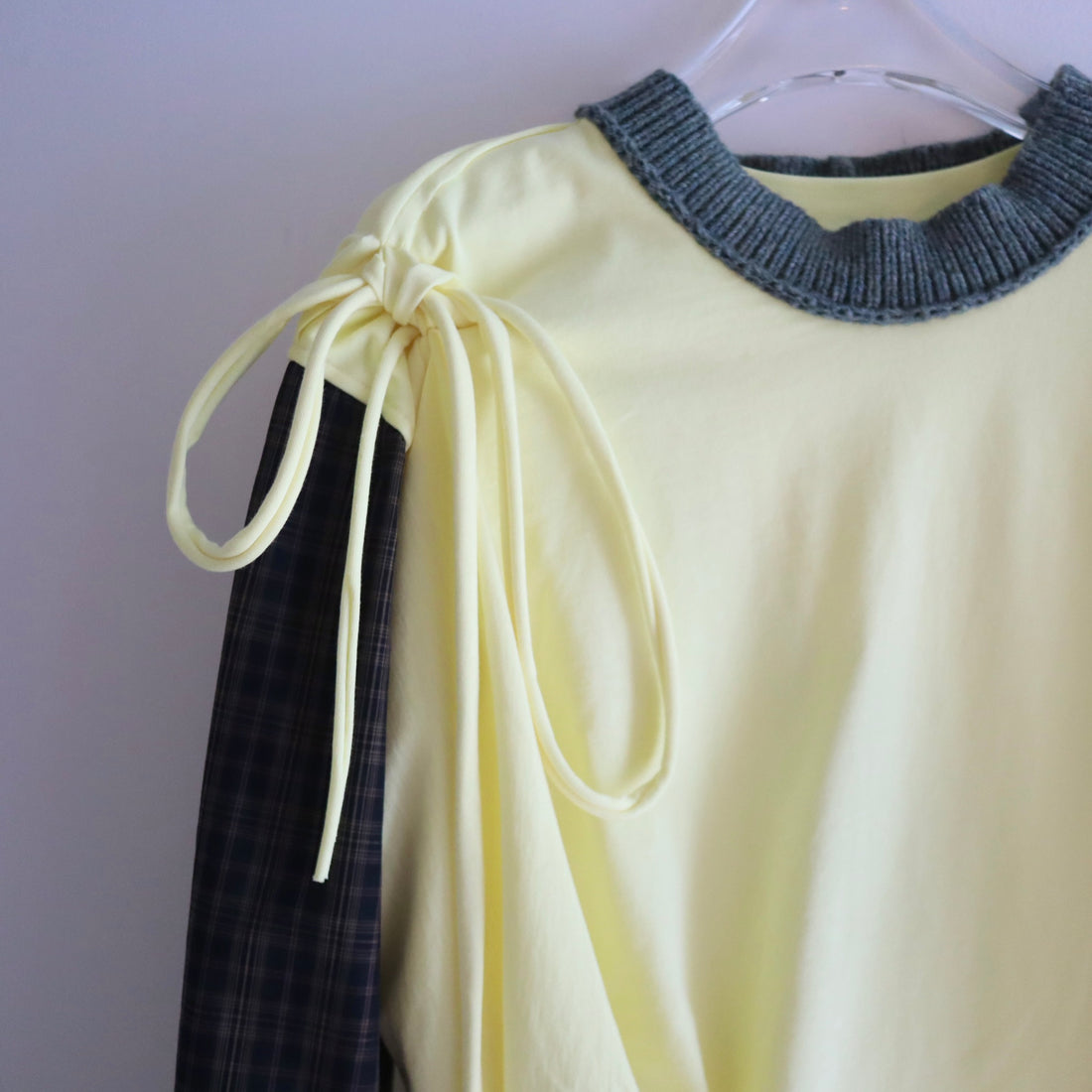 MERYLL ROGGE  DRAPED T-SHIRT DRESS WITH SHIRT SLEEVE