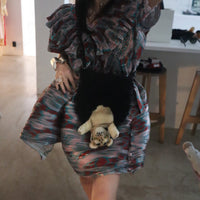 ANIGIG  ANIMAL FLUFFY SHOULDER BAG"TIGER"