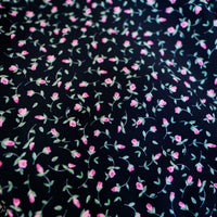 ANIGIG  FLORIS DRESS FLOWER BLACK x PINK