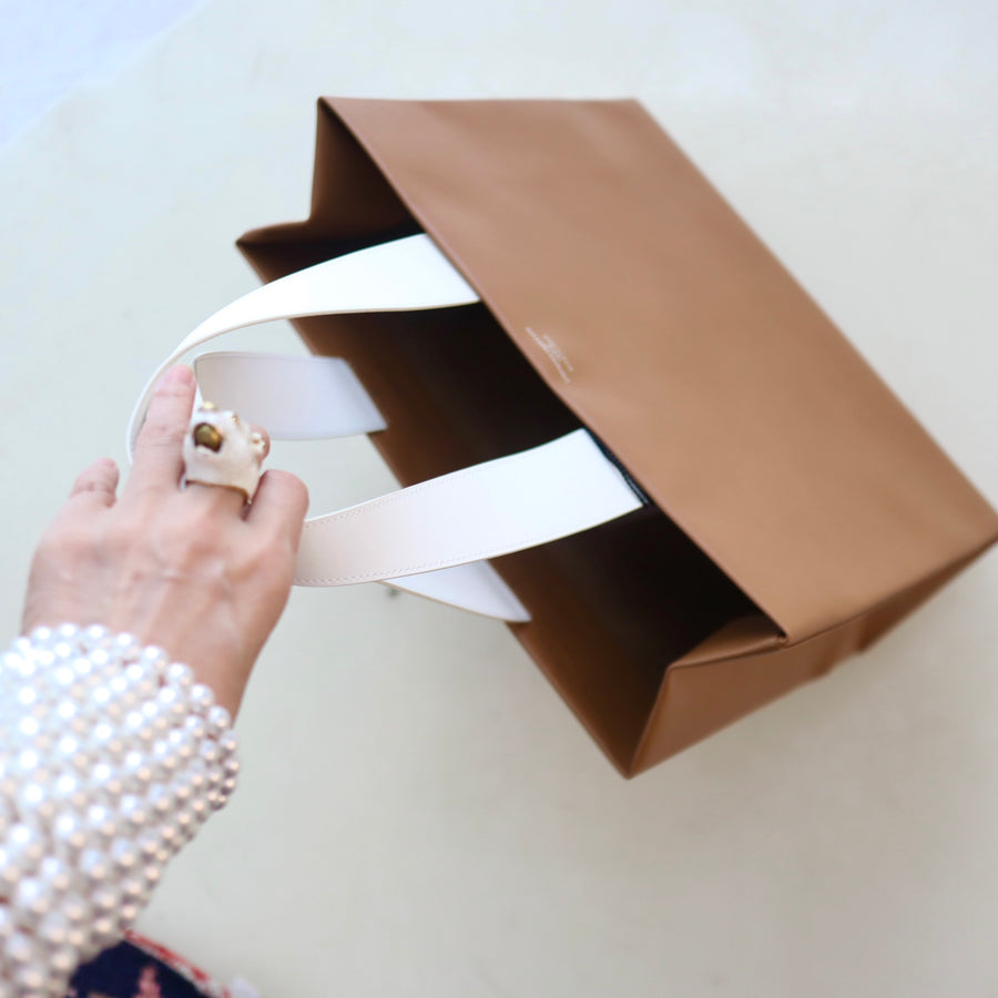 UNKNOWN PRODUCTS LEATHER PAPER BAG BIG