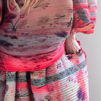 JULIA HEUER  KENZA HANDPLEATED SKIRT IN BIRTE