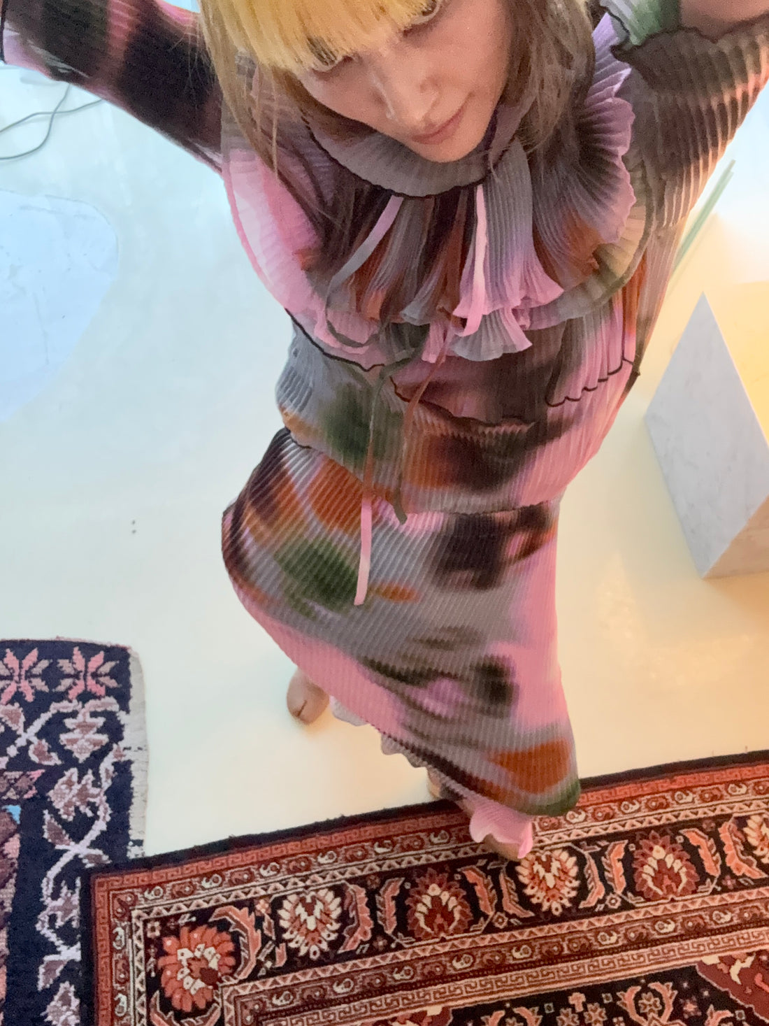 JULIA HEUER  MILLA PLEATED SKIRT MARIS