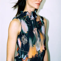 JULIA HEUER  MATTI SMOCKED TOP