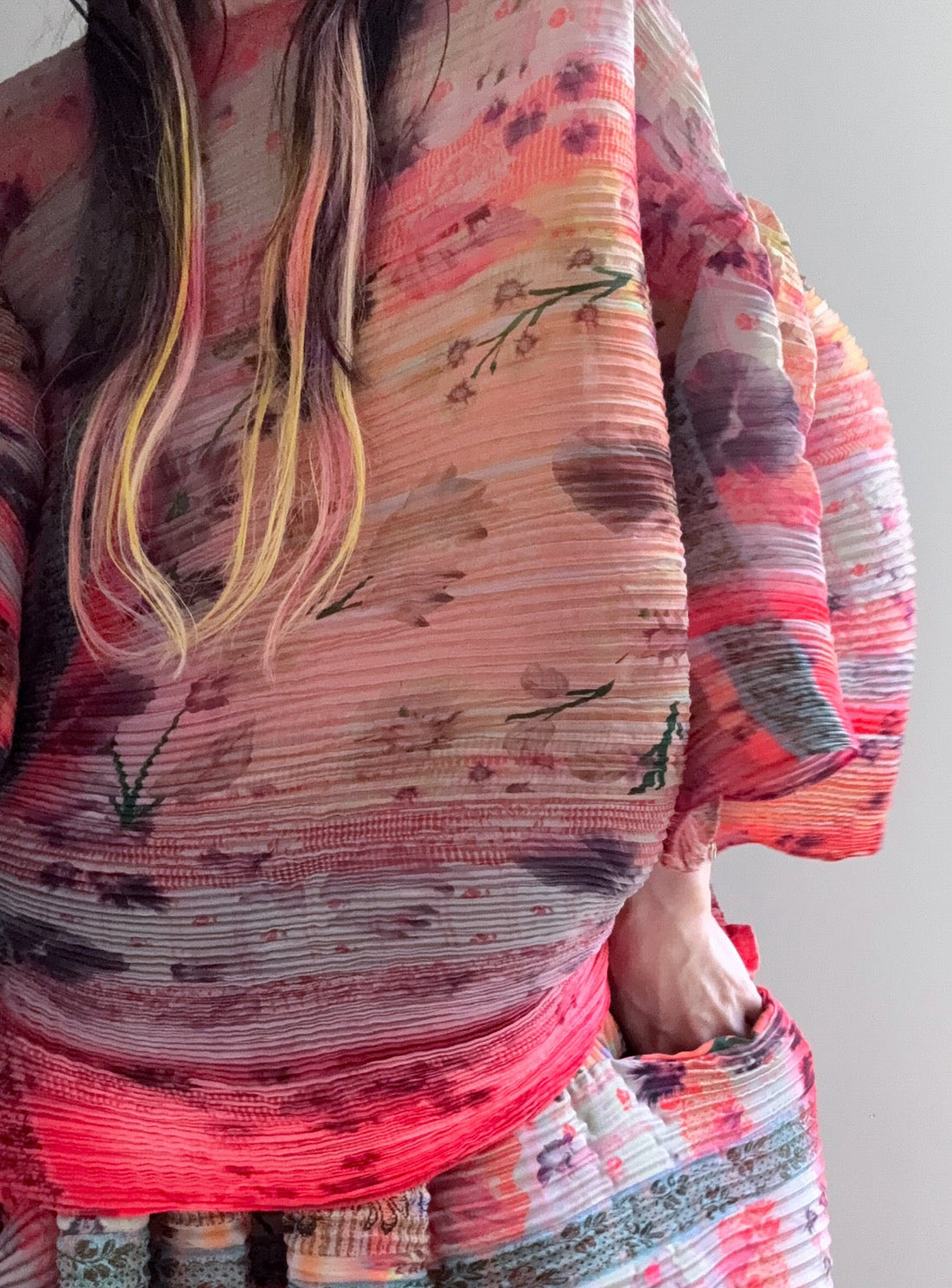 JULIA HEUER  ROBIN HANDPLEATED TOP IN BRUNO