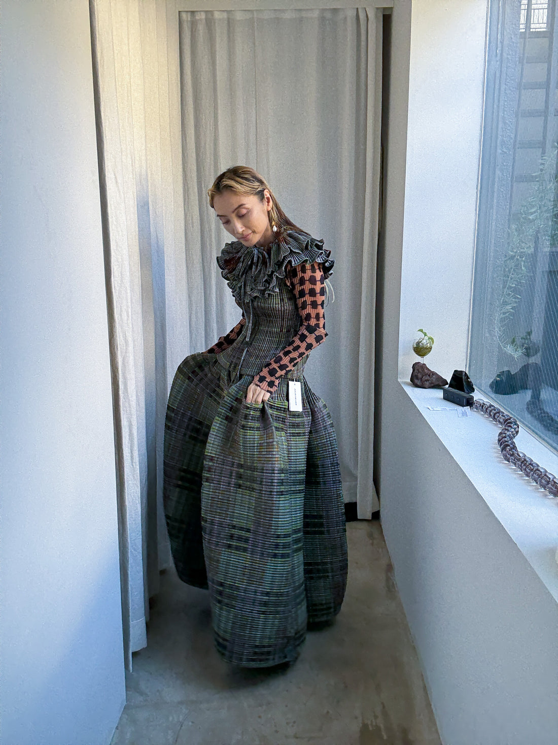 JULIA HEUER プリーツスカート　milla Milla Pleated Skirt in light Mayu – Julia Heuer