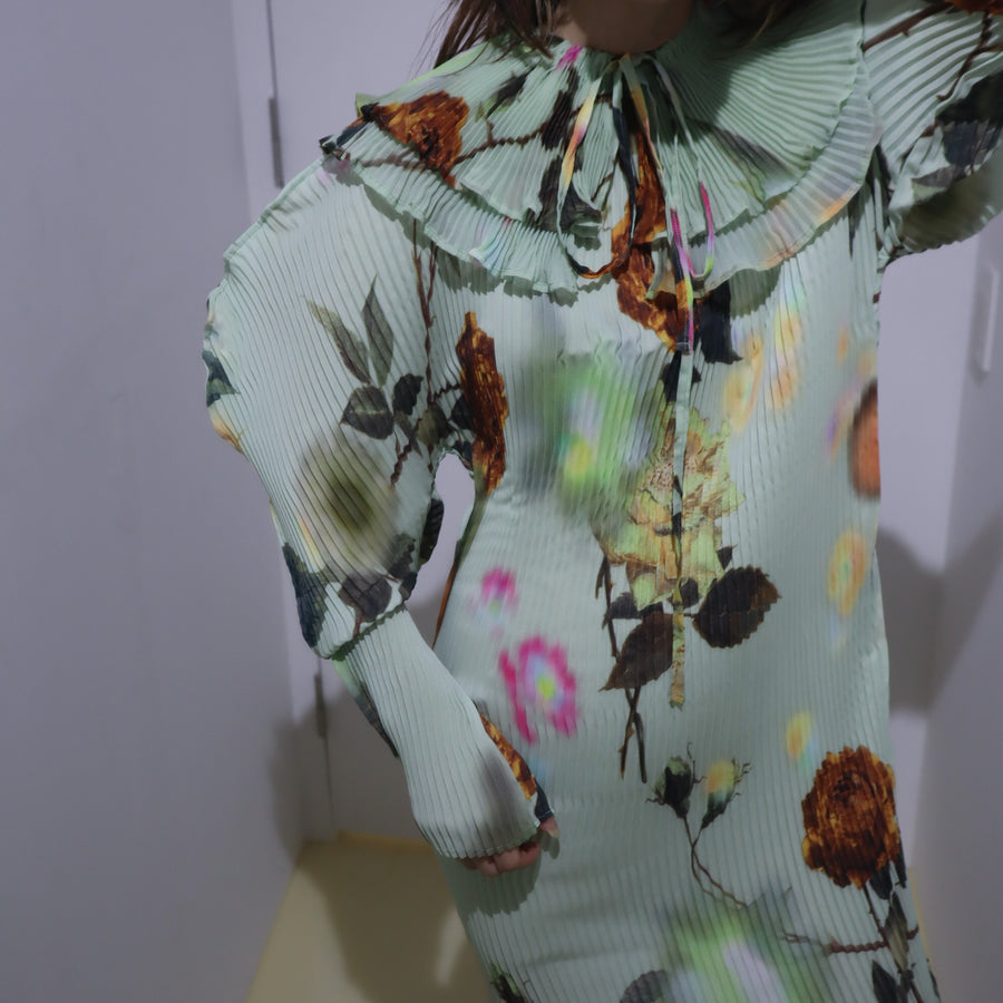 JULIA HEUERWINNE PLEATED COLLAR IN EDWARD