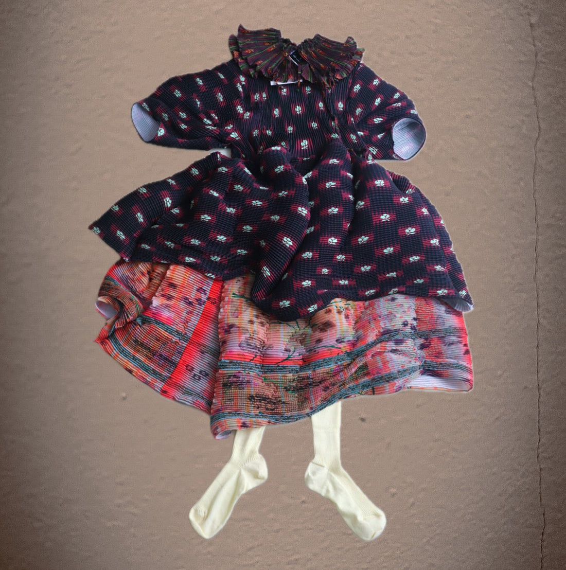 JULIA HEUER  KENZA HANDPLEATED SKIRT IN BIRTE