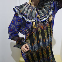 JULIA HEUER  SUE HANDPLEATED KAFTAN IN DARK HELGE