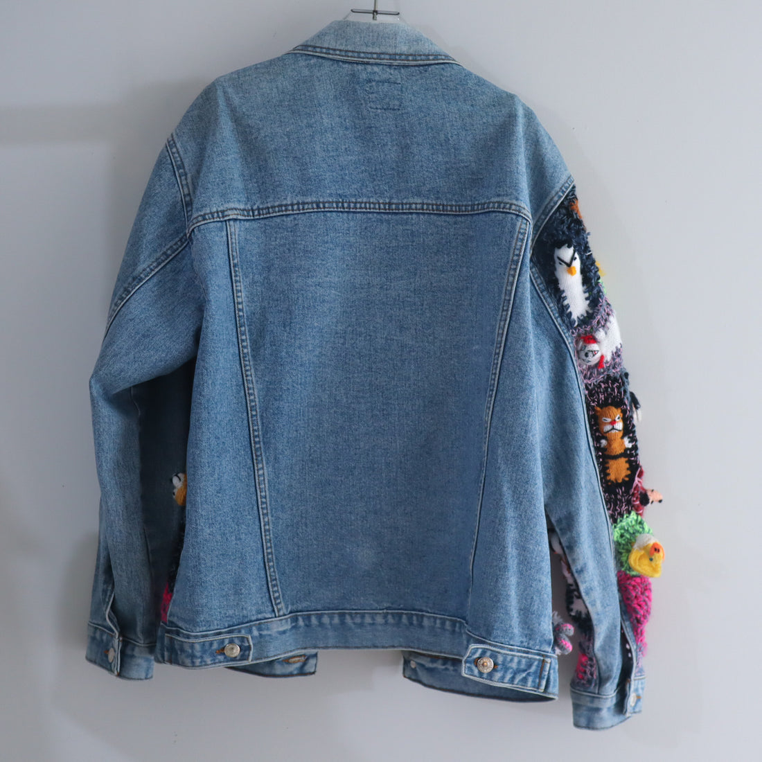 LOU DE BÈTOLY  KNITTED DOLLS JACKET BLUE