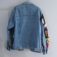 LOU DE BÈTOLY  KNITTED DOLLS JACKET BLUE