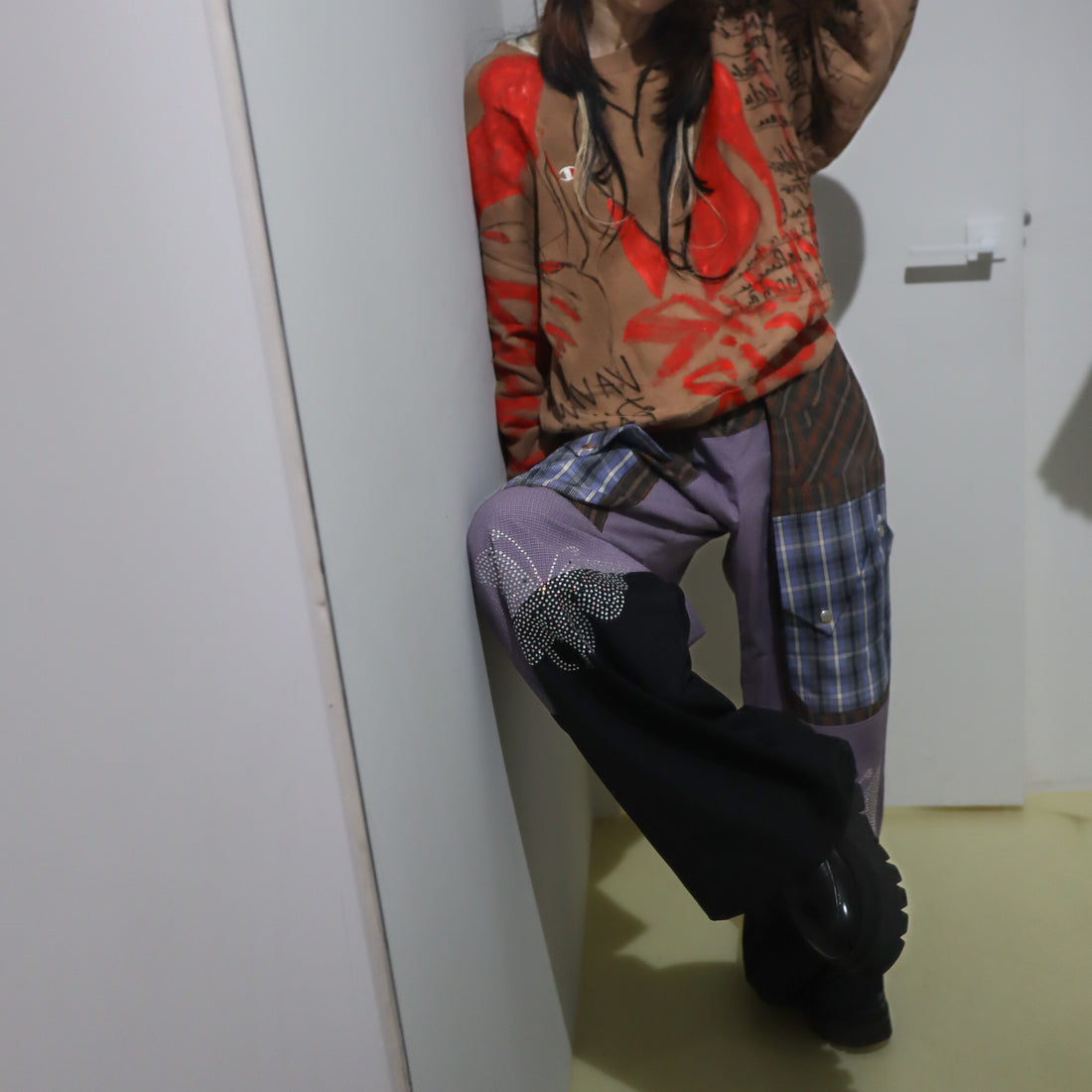 CHOPOVA LOWENA  TARTAN VEGA TROUSERS