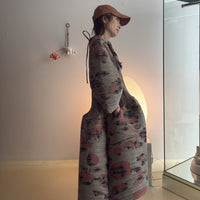 JULIA HEUER  PAX PLEATED DRESS IN SANDY INGRID