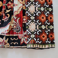 CHOPOVA LOWENA  VELVET CAT MIDI CARABINER SKIRT