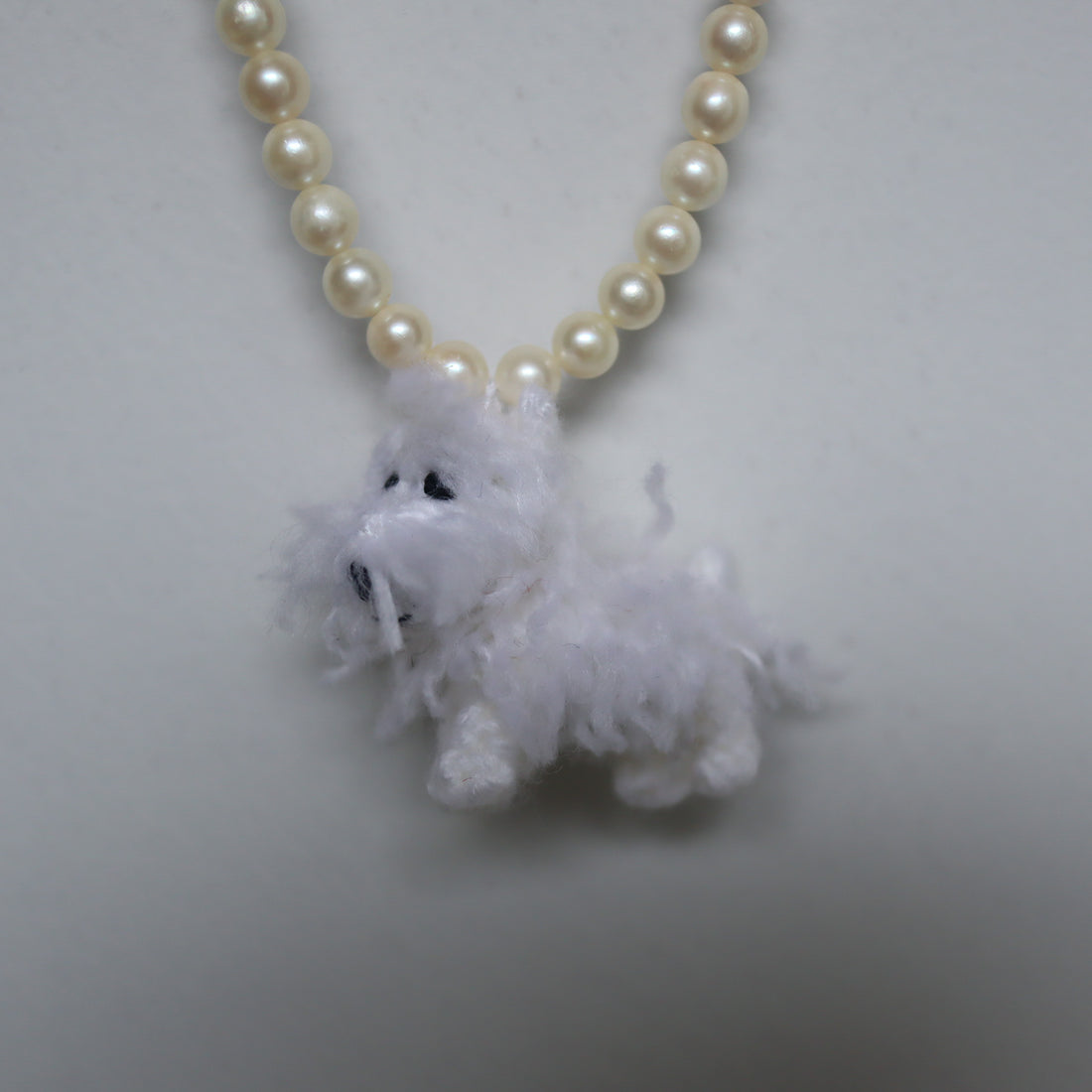 MINITURE FLUFFY  DOG”WHITE"