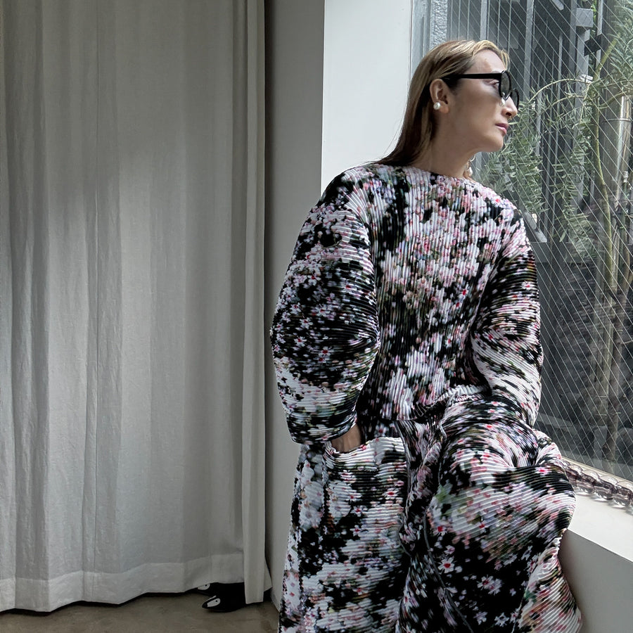 JULIA HEUERPOLLUX HANDPLEATED TOP IN HOLLE