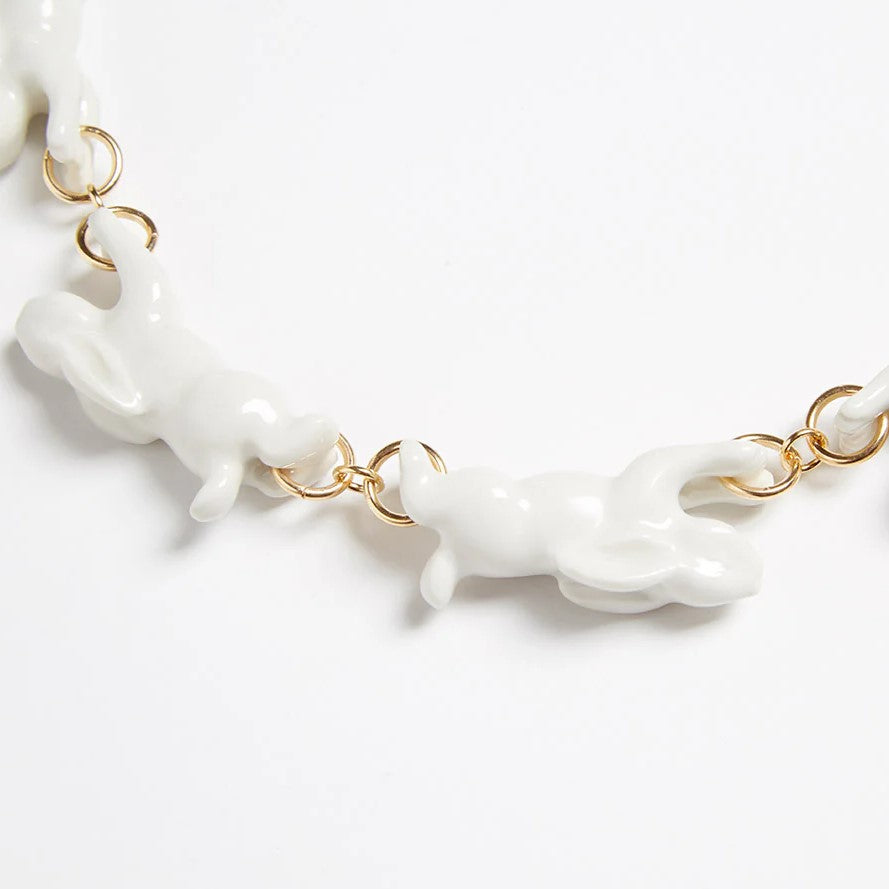 ANDRESGALLARDO  RUNNING RABBIT NECKLACE