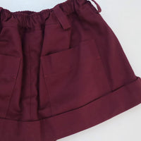 MERYLL ROGGE  MINI WORKWEAR SKIRT  BURGUNDY