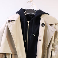 MERYLL ROGGE  TRENCH COAT WITH DETACHABLE HOOD