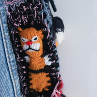 LOU DE BÈTOLY  KNITTED DOLLS JACKET BLUE