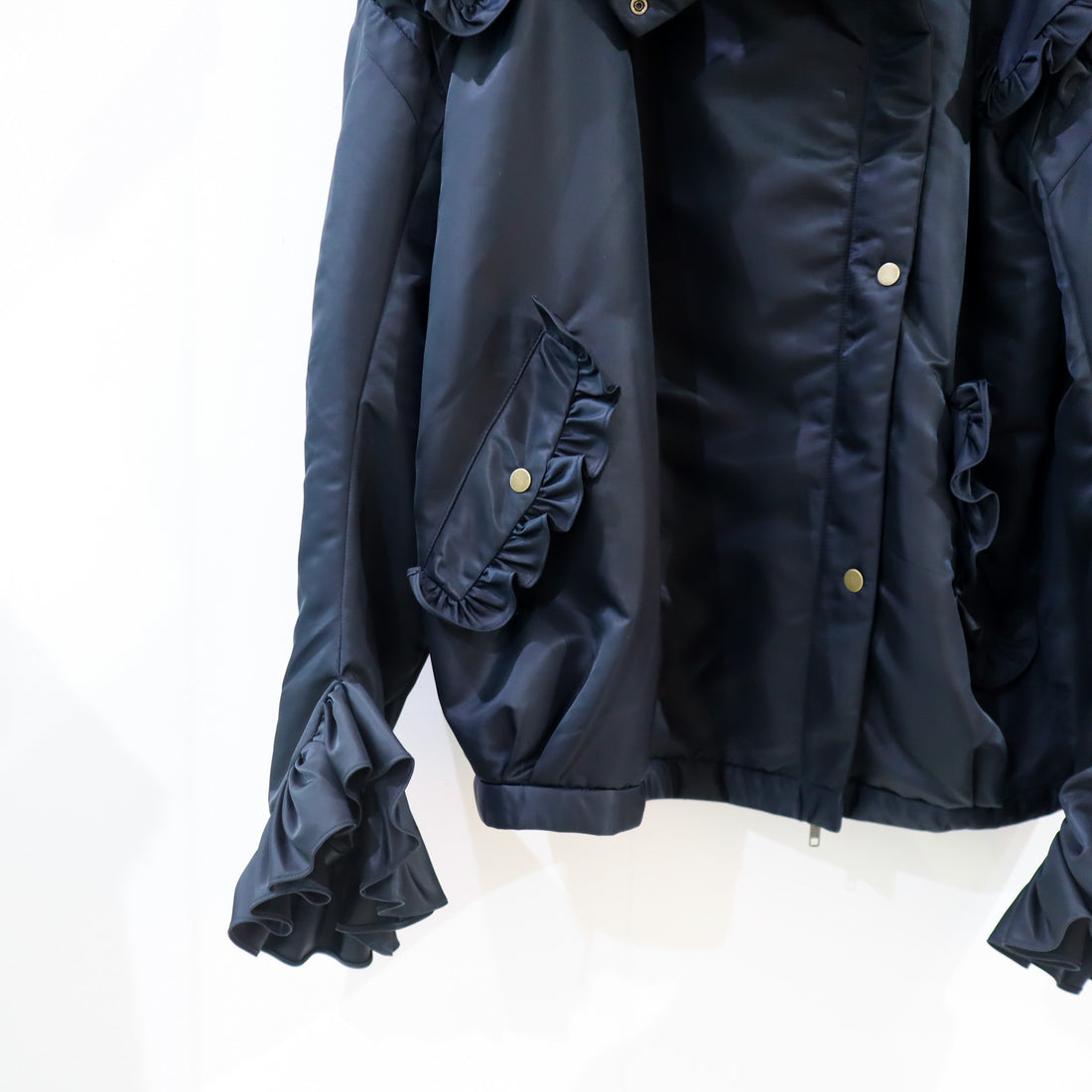 MIKIOSAKABE  FRILLED JACKET BLACK