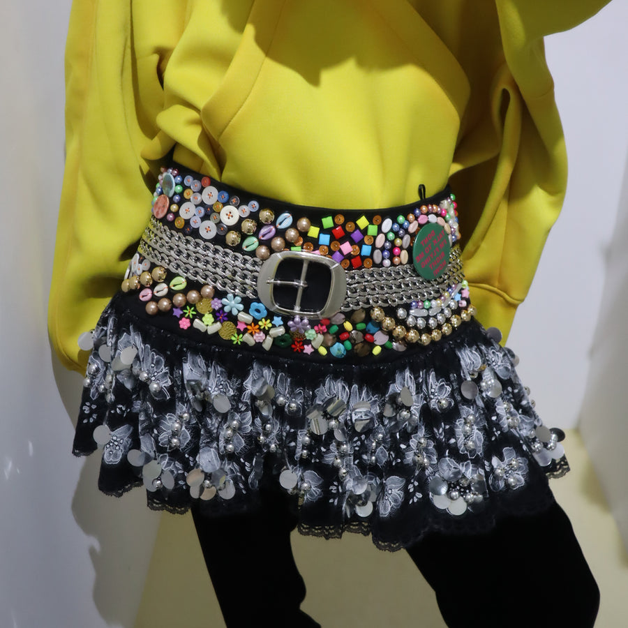 CHOPOVA LOWENASKYHAWK BEADED SKIRT