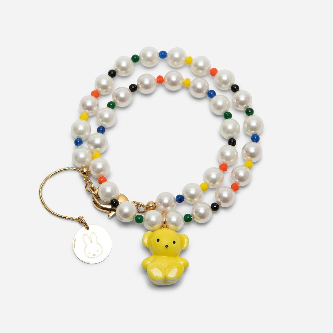 ANDRESGALLARDO  TEDDY BEAR & PEARLS NECKLACE