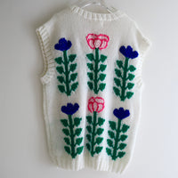 SOFIO GONGLI  KNIT VEST WHITE
