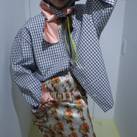 MERYLL ROGGE  LONG SLIPSKIRT W/RUFFLES