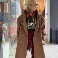 ANIGIG  FINEST MATERIALS COAT “E“ BROWN