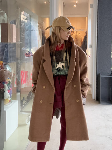 ANIGIG  FINEST MATERIALS COAT “E“ BROWN