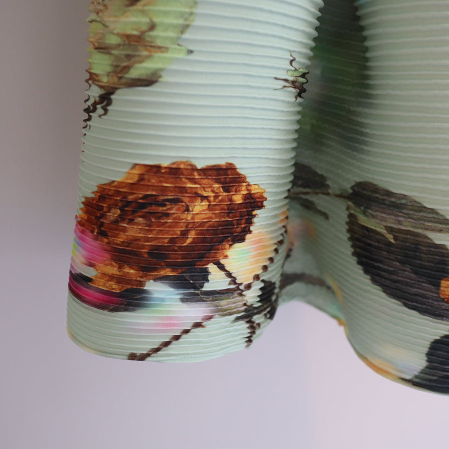 JULIA HEUERKENZA HAND PLEATED SKIRT IN EDWARD GREEN