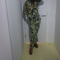 JULIA HEUER  HUXLEY SMOCK PLEATED DRESS IN BRUNO