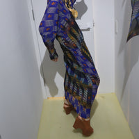 JULIA HEUER  SUE HANDPLEATED KAFTAN IN DARK HELGE