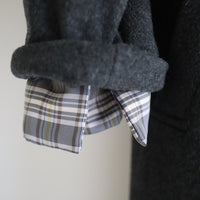 ANIGIG  FINEST MATERIALS COAT “C” CHARCOAL GREY