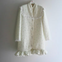 ANIGIG  PUDDING COAT LONG WHITE