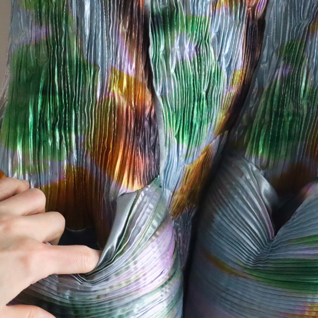 JULIA HEUER  HANDPLEATED UMA DRESS