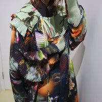 JULIA HEUER  JOHAN HANDPLEATED COAT IN NOLA