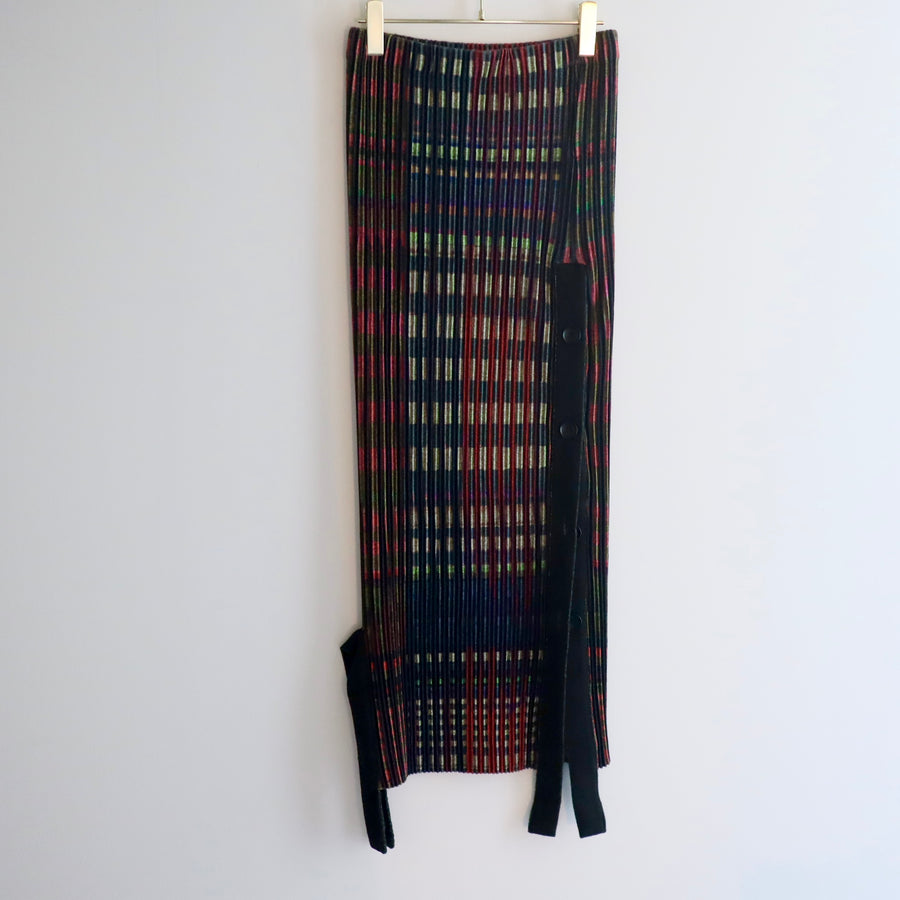 JULIA HEUEREGON PLEATED KNIT SKIRT IN JONI