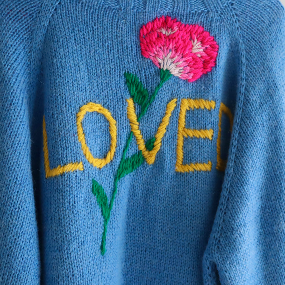 SOFIO GONGLI  PULLOVER KNIT BLUE