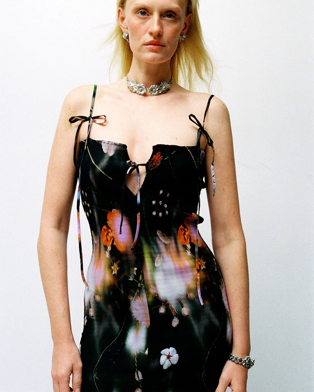 JULIA HEUER  LENI REVERSIBLE SMOCKED DRESS