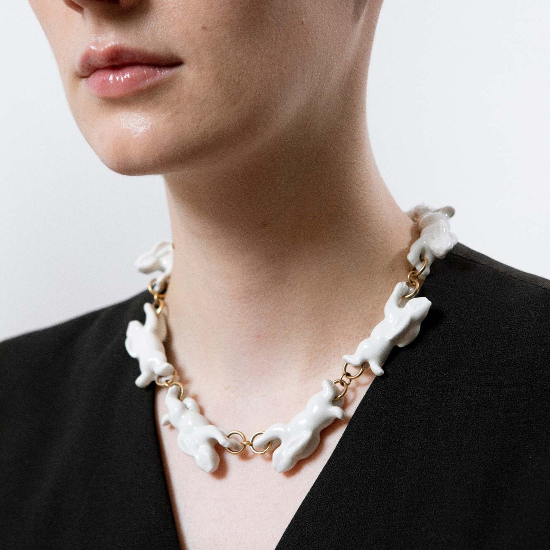 ANDRESGALLARDO  RUNNING RABBIT NECKLACE