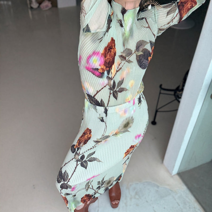 JULIA HEUER EKKE PLEATED SKIRT IN EDWARD