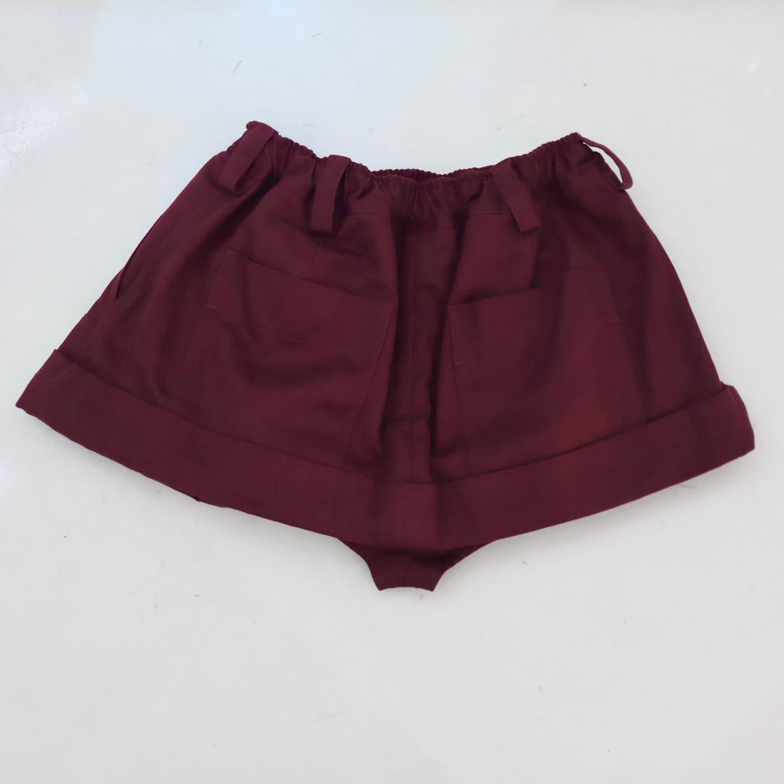 MERYLL ROGGE  MINI WORKWEAR SKIRT  BURGUNDY