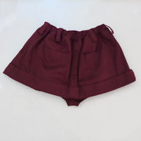 MERYLL ROGGE  MINI WORKWEAR SKIRT  BURGUNDY