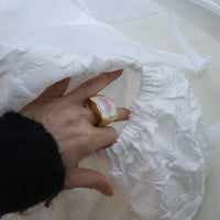 ANIGIG  GATHERED BACKPACK  JACQUARD